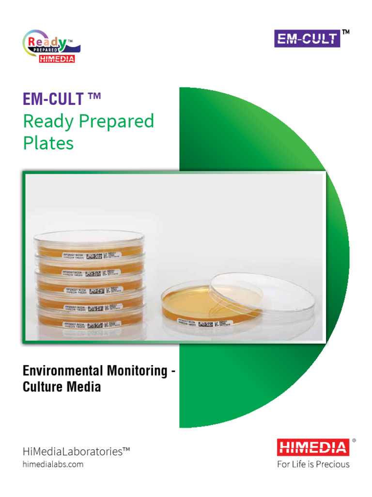 Ready Prepared Plates Environmental Monitoring PDF