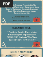 Research Proposal Defense