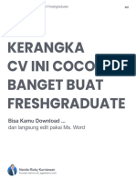 Kerangka CV Freshgraduate