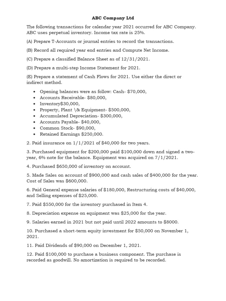 ABC Company LTD | PDF