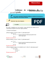 Ejercicios de Planteamiento de Ecuaciones