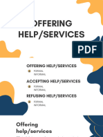 Offering Helpservices