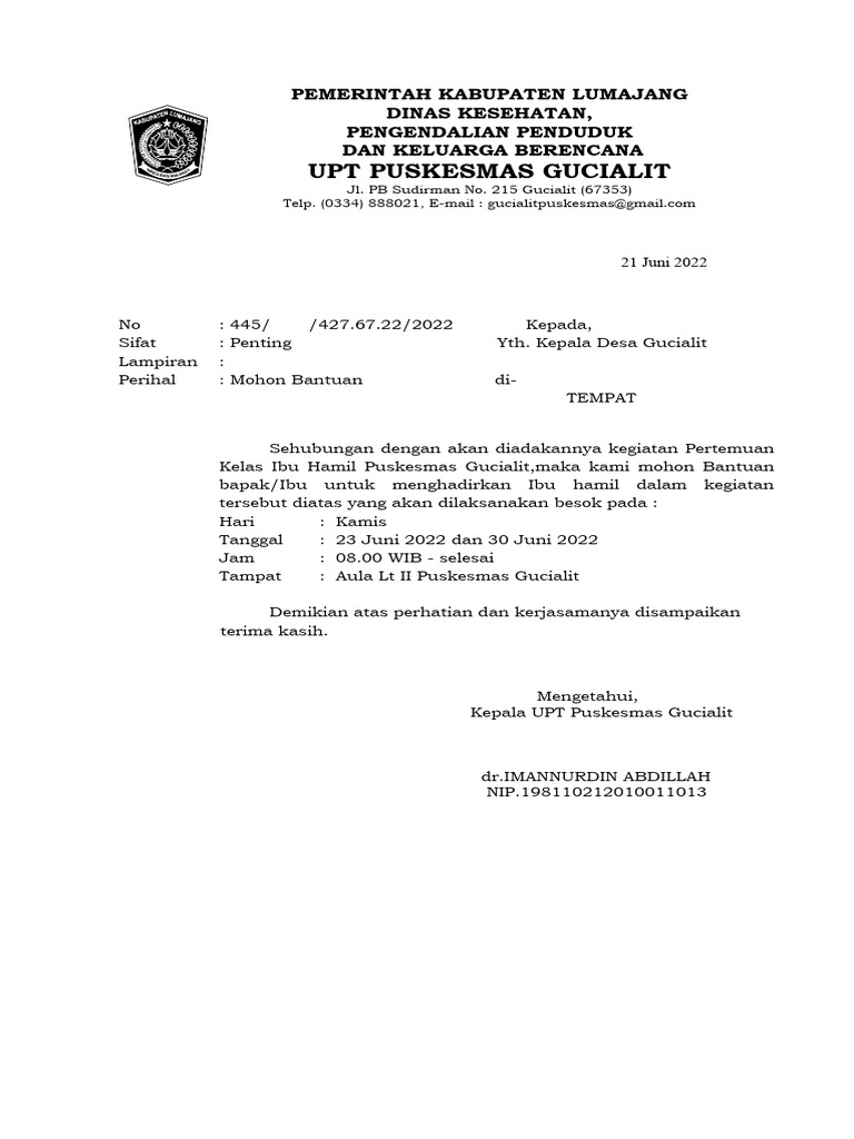 Undangan Kelas Ibu | PDF