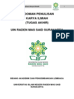 Pedoman Penulisan Karya Ilmiah