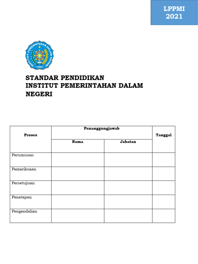 Standar Mutu SPMI Proses Pembelajaran Pengasuhan | PDF | Karier ...