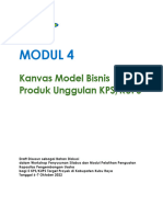 Draft Modul 4 - Kanvas Model Bisnis Produk Unggulan KPS Atau KUPS - No Test