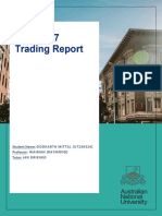 FINM8017 Trading Report U7236324