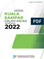 Kecamatan Kuala Kampar Dalam Angka 2022