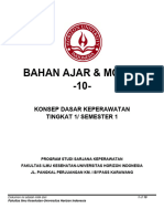 Modul 10 - Basic Concepts of Nursing (KDK) - Sem 1 Prodi s1 Kep