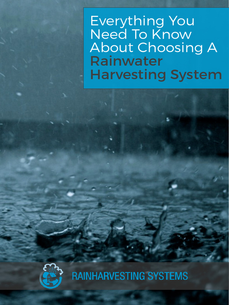 Choosing a Rainwater Harvesting System | PDF | Water | Pump