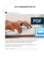 All The Run Command List On Windows