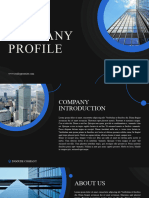 Black Blue Modern Corporate Company Profile Presentation