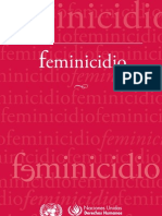 Feminicidio Naciones Unidas