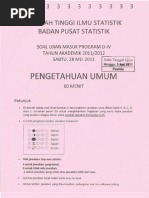 Download Soal STIS 2011 Imlu Pengetahuan Umum IPU by Qky Hikmayuni SN68410720 doc pdf