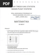 Soal STIS 2011 Matematika