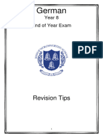 Year 8 Revision Tips