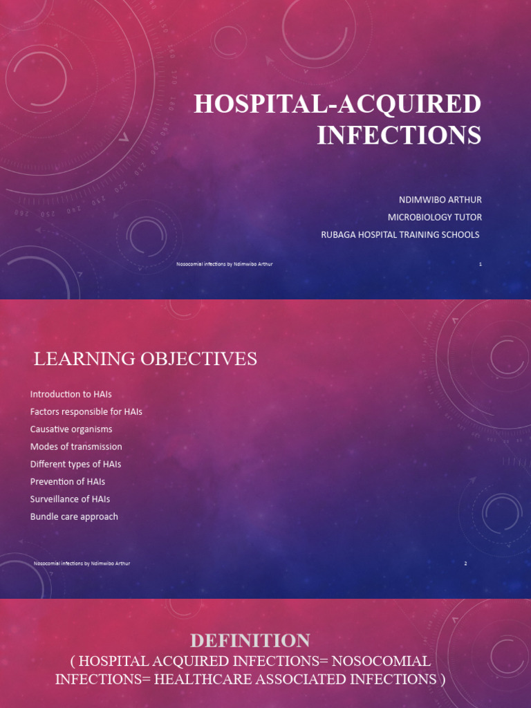 Understanding Nosocomial Infections | PDF | Hospital Acquired Infection ...
