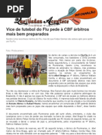 Vice de futebol do Flu pede à CBF árbitros mais bem preparados