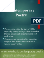 Contemporary Poetry