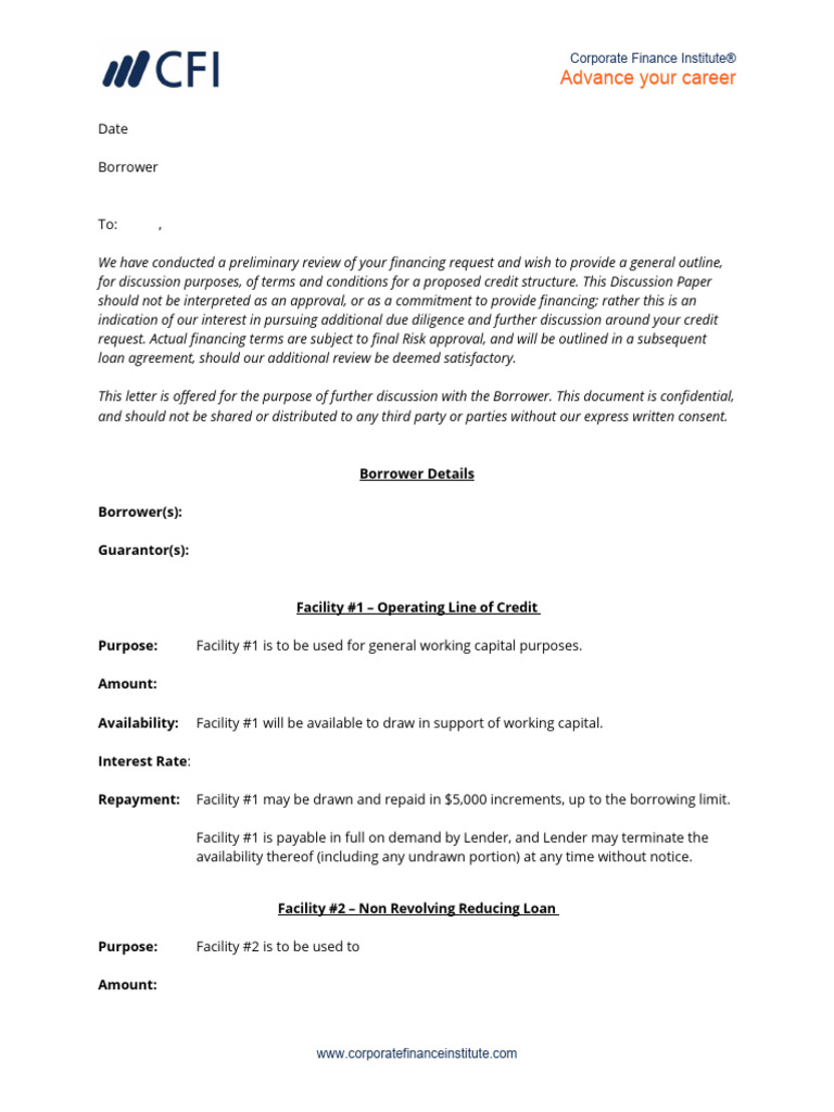 Credit Structure Discussion Paper | PDF | Loans | Mortgage Loan