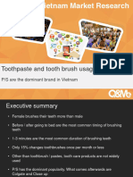 Toothbrush and Tooth Paste Usage in Vietnam