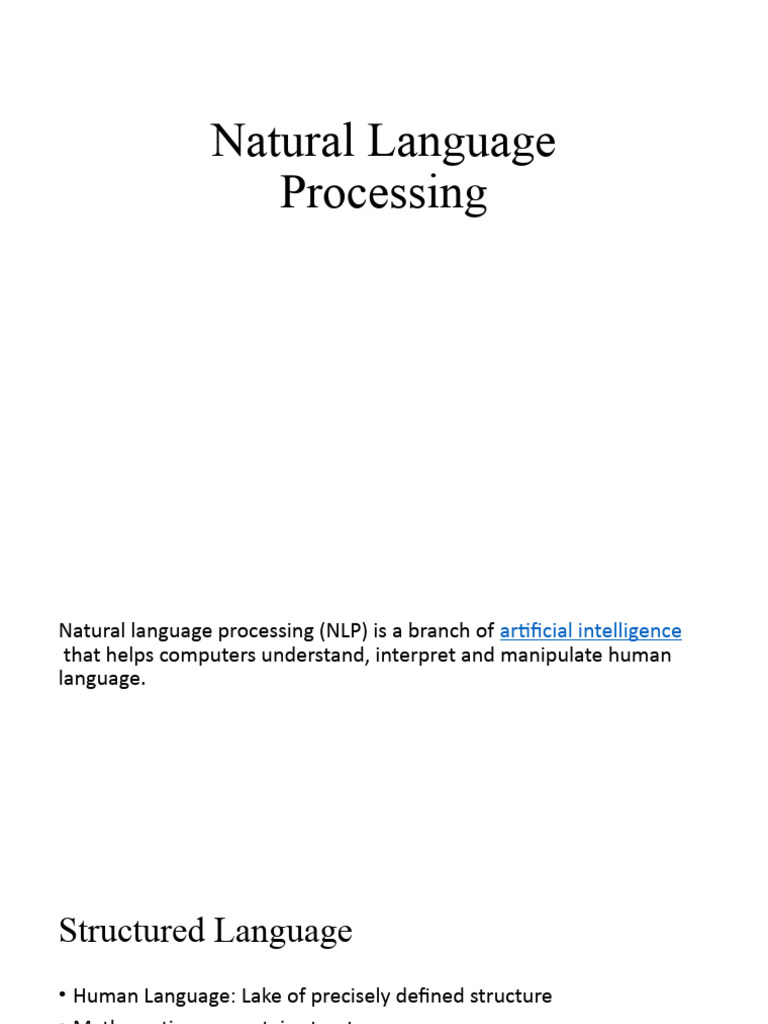 Nlp intro pdf part of speech cybernetics
