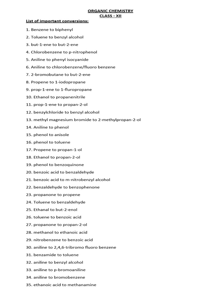 ORGANIC CHEMISTRY CONVERSIONS QUESTIONS WITH ANSWERS PDF intelligence overview