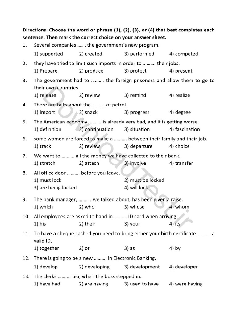 DownloadTest IR English Test PDF