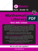Study Master Gr12 Maths Literacy Basic Skills Revision