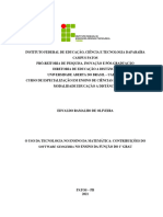 O Uso Da Tecnologia No Ensino Da Matemática Contribuições Do Software Geogebra No Ensino Da Função Do 1º Grau-Edvaldo Ramalho de Oliveira