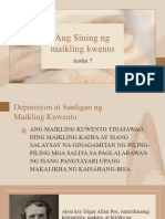 Ang Sining NG Maikling Kwento Aralin 7 - 20230920 - 060330 - 0000