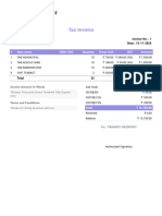 Tax Invoice PRAKASH