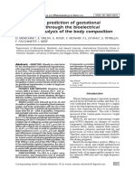 First-Trimester Prediction of Gestational Hypertension Through The Bioelectrical Impedance Analysis of The Body Composition