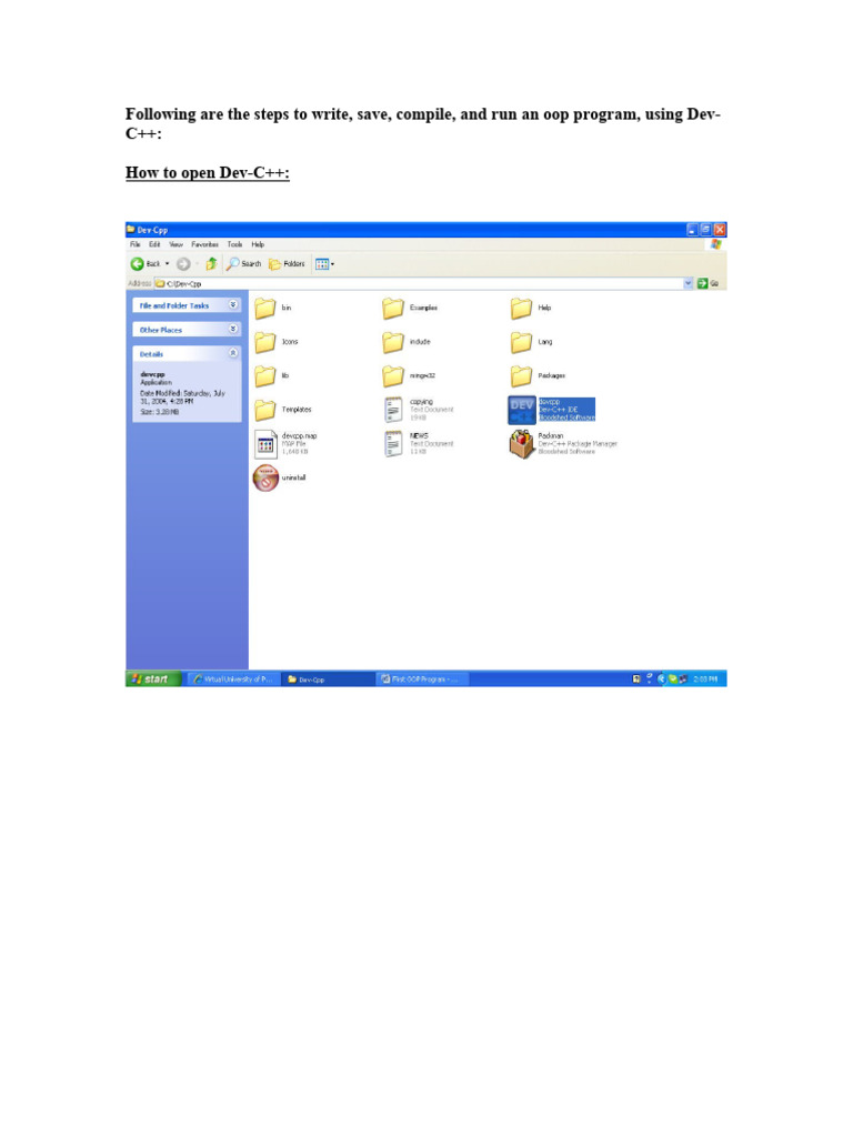 First OOP Program PDF