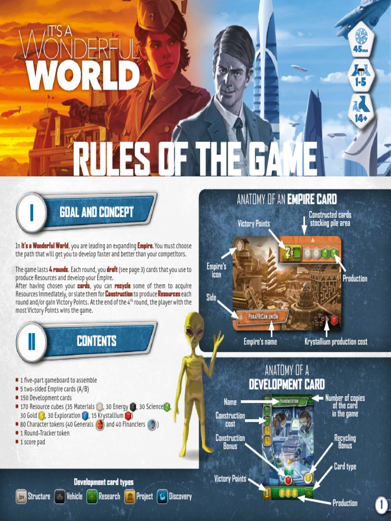 It's a Wonderful World Game Rules | PDF | Gaming