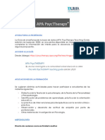 Aplicaciones de La BDD PsycTherapy