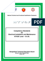 Competency Standard of Electrical Installation and Maintenance Level 2 3