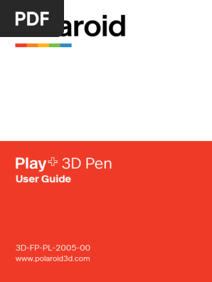 User Guide Polaroid Play 3D Pen