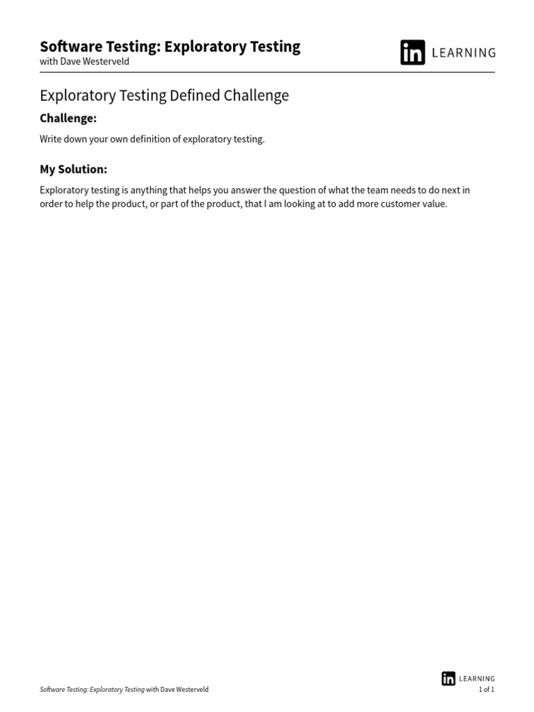Exploratory Testing Insights | PDF