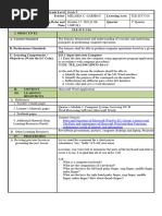 Lesson Plan in TLE 9 (COT1) SY2023-2024 WEEK 8