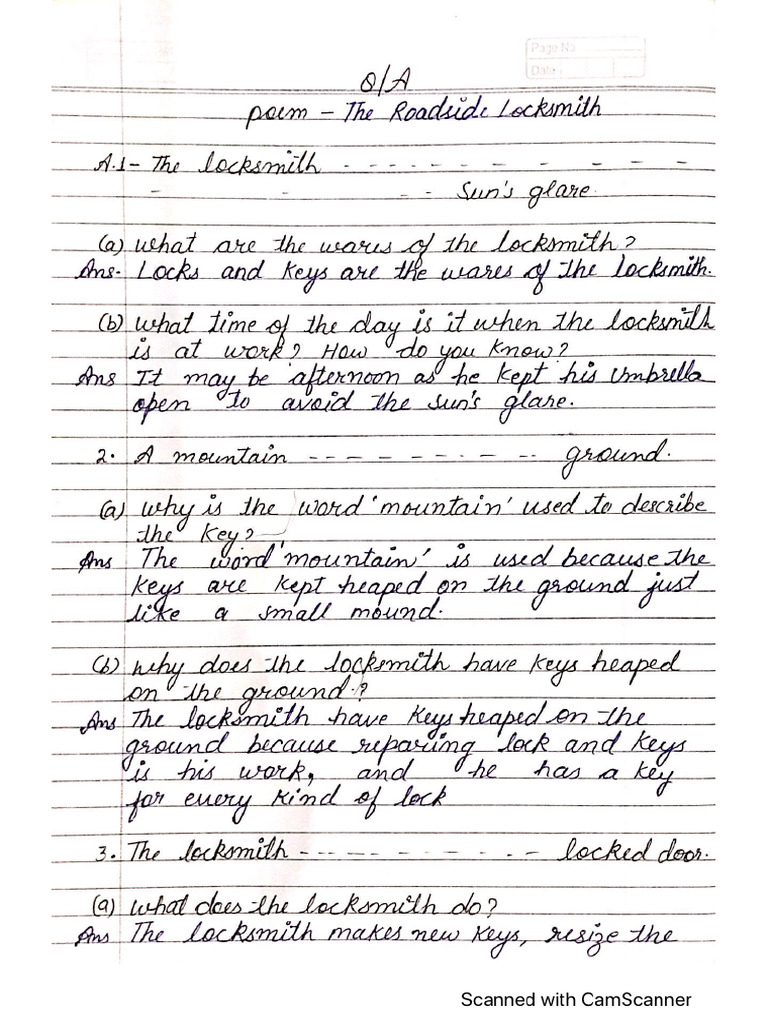 The Roadside Locksmith. | PDF