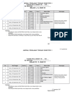 Contoh Jadwal PTS