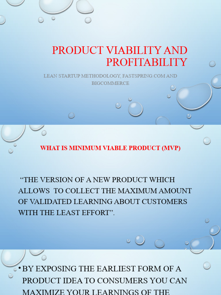 WEEK3 6Bb - Product Viability and Profitability | PDF | Private Sector