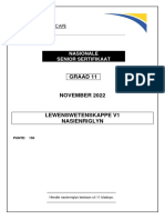 Life Sciences p1 Memo Gr11 Nov2022 - Afrikaans