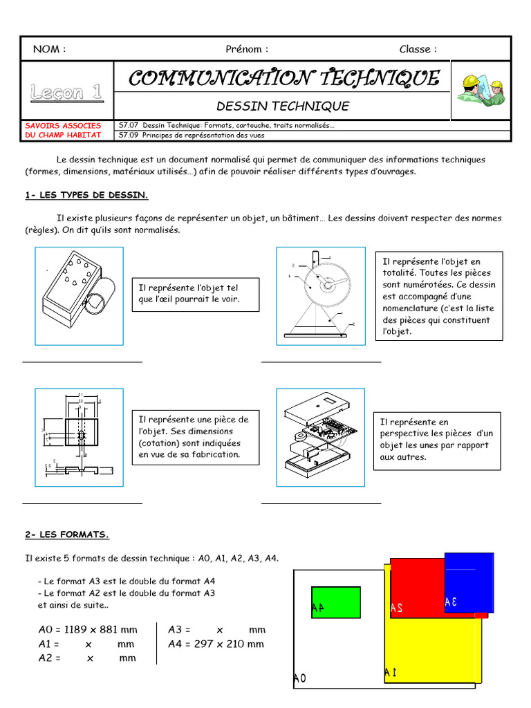 Dessin Technique en 6ème: Guide PDF | PDF | Dessin technique