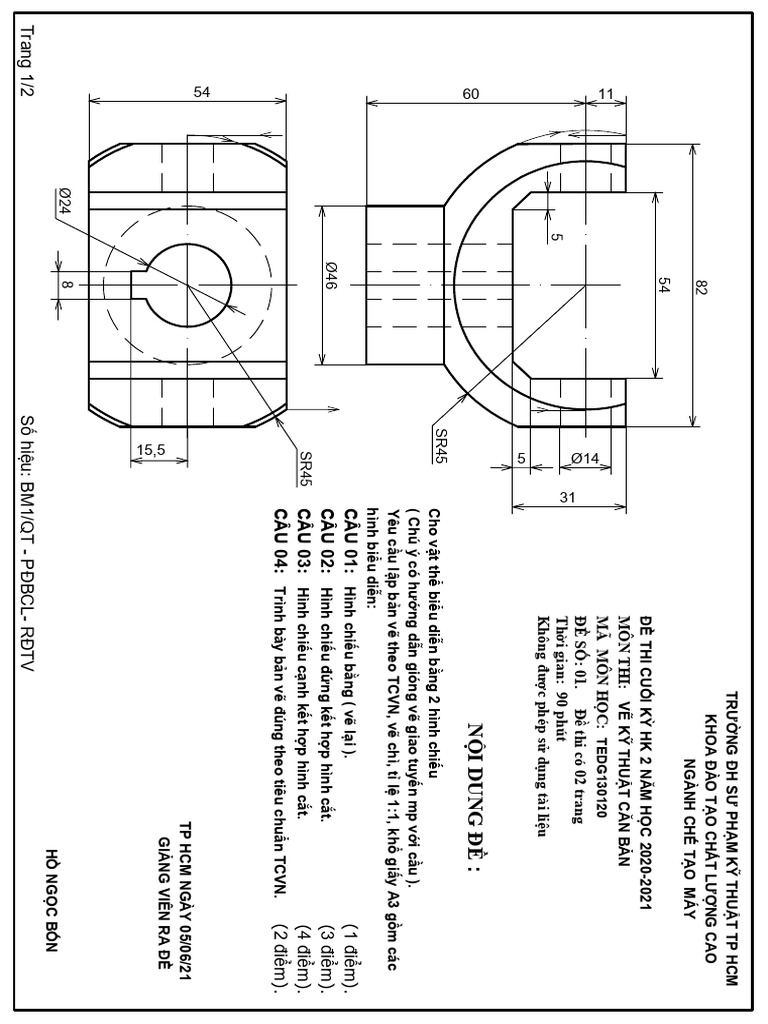 De thi mon vkt co ban thi ngay 5 6 21 pdf