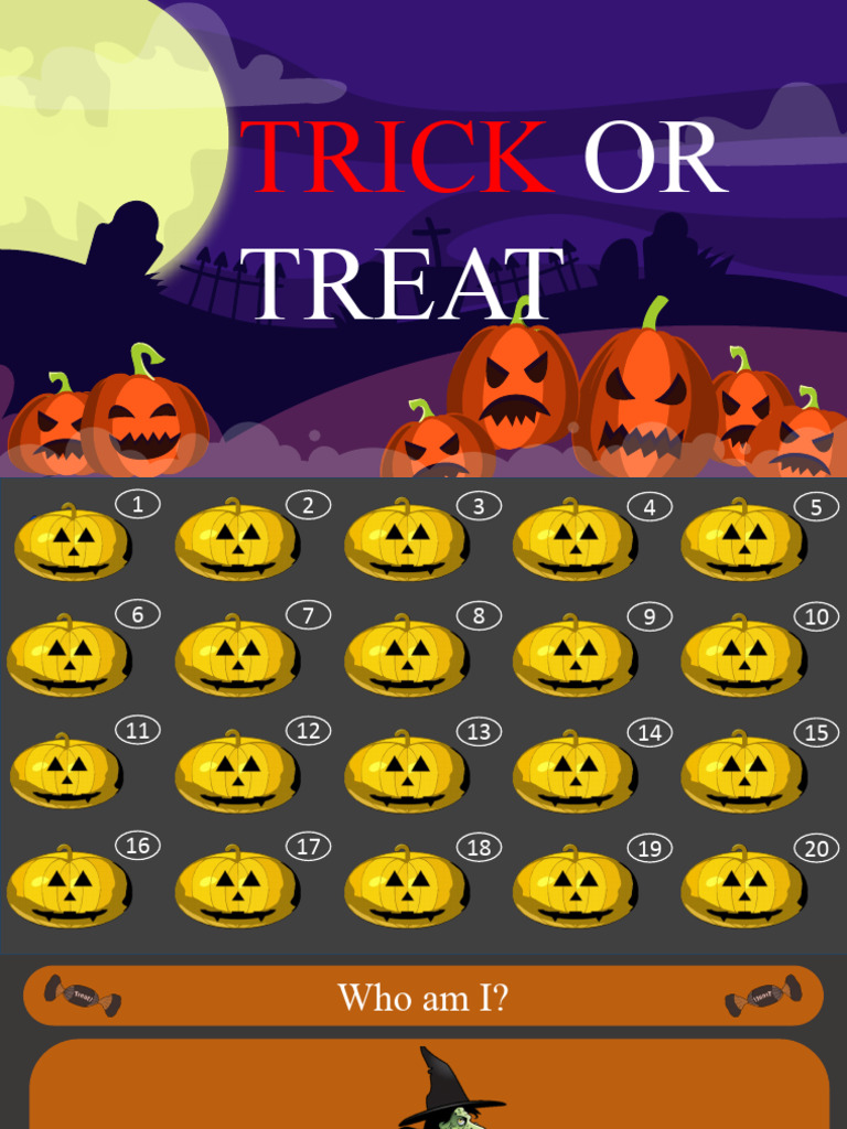 Trick or Treat Questions PDF