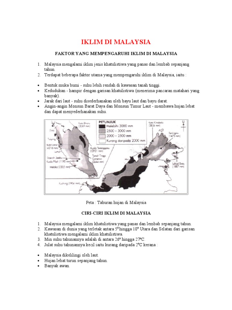Iklim Di Malaysia