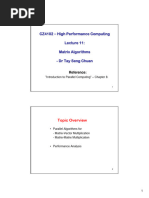 High Performance Computing Matrix Mul.