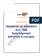 Transfer of Property Act Part 2 Some Important Definitions and Concepts